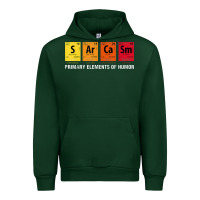 Forest Green sarcasm elements of humor periodic table graphic Urban Hoodie - linhVisuals