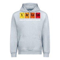 Heather Grey sarcasm elements of humor periodic table graphic Urban Hoodie - linhVisuals
