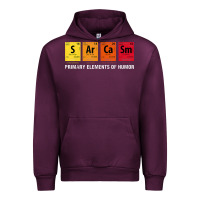 Mauve Wine sarcasm elements of humor periodic table graphic Urban Hoodie - linhVisuals
