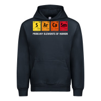 Navy sarcasm elements of humor periodic table graphic Urban Hoodie - linhVisuals