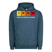 Pigment Midnight Navy sarcasm elements of humor periodic table graphic Urban Hoodie - linhVisuals