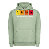 Pigment Oil Green sarcasm elements of humor periodic table graphic Urban Hoodie - linhVisuals