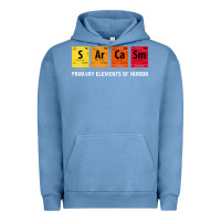Pigment Pebble Blue sarcasm elements of humor periodic table graphic Urban Hoodie - linhVisuals