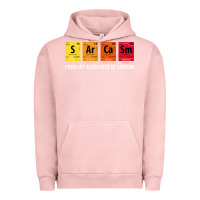 Pigment Salmon sarcasm elements of humor periodic table graphic Urban Hoodie - linhVisuals
