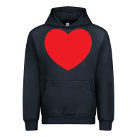 Navy big heart Urban Hoodie - linhVisuals