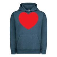 Pigment Midnight Navy big heart Urban Hoodie - linhVisuals