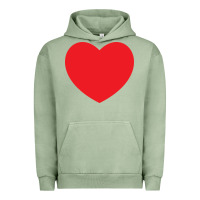 Pigment Oil Green big heart Urban Hoodie - linhVisuals