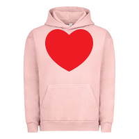 Pigment Salmon big heart Urban Hoodie - linhVisuals