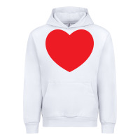 White big heart Urban Hoodie - linhVisuals