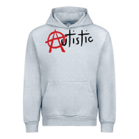 Heather Grey autistic punk Urban Hoodie - linhVisuals