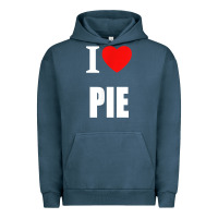 Pigment Midnight Navy retro vintage classic i love pie for pie lovers cooks chefs t shirt Urban Hoodie - linhVisuals