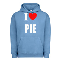 Pigment Pebble Blue retro vintage classic i love pie for pie lovers cooks chefs t shirt Urban Hoodie - linhVisuals