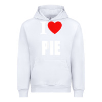 White retro vintage classic i love pie for pie lovers cooks chefs t shirt Urban Hoodie - linhVisuals