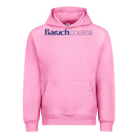 Fuchsia Pink Baruch College Urban Hoodie - linhVisuals
