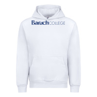 White Baruch College Urban Hoodie - linhVisuals