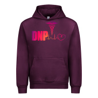 Mauve Wine dnp doctor of nursing practice heartbeat color rn nurse Urban Hoodie - linhVisuals