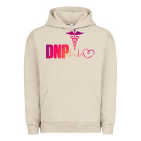 Pigment French Oak dnp doctor of nursing practice heartbeat color rn nurse Urban Hoodie - linhVisuals