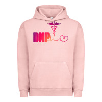 Pigment Salmon dnp doctor of nursing practice heartbeat color rn nurse Urban Hoodie - linhVisuals