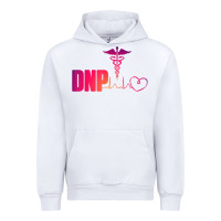 White dnp doctor of nursing practice heartbeat color rn nurse Urban Hoodie - linhVisuals