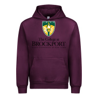 Mauve Wine SUNY Brockport College Urban Hoodie - linhVisuals