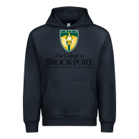 Navy SUNY Brockport College Urban Hoodie - linhVisuals