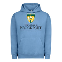 Pigment Pebble Blue SUNY Brockport College Urban Hoodie - linhVisuals