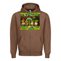 Chestnut western st patricks gnomes Zipper Hoodie - AdoDesignShop