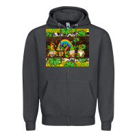 Smoke western st patricks gnomes Zipper Hoodie - AdoDesignShop