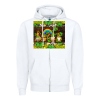 White western st patricks gnomes Zipper Hoodie - AdoDesignShop
