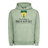 Pigment Oil Green SUNY Brockport College Urban Hoodie - linhVisuals