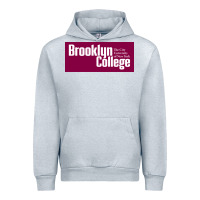 Heather Grey Brooklyn College Urban Hoodie - linhVisuals