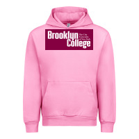 Fuchsia Pink Brooklyn College Urban Hoodie - linhVisuals