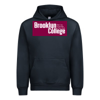 Navy Brooklyn College Urban Hoodie - linhVisuals