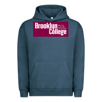 Pigment Midnight Navy Brooklyn College Urban Hoodie - linhVisuals