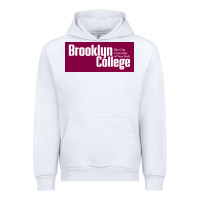 White Brooklyn College Urban Hoodie - linhVisuals