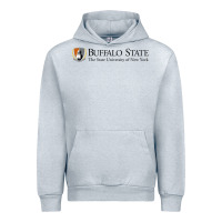 Heather Grey SUNY Buffalo State College Urban Hoodie - linhVisuals