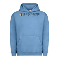 Pigment Pebble Blue SUNY Buffalo State College Urban Hoodie - linhVisuals