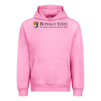 Fuchsia Pink SUNY Buffalo State College Urban Hoodie - linhVisuals