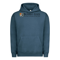 Pigment Midnight Navy SUNY Buffalo State College Urban Hoodie - linhVisuals