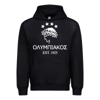 Black olympiakos greek Urban Hoodie - linhVisuals
