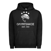 Pigment Black olympiakos greek Urban Hoodie - linhVisuals