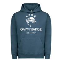 Pigment Midnight Navy olympiakos greek Urban Hoodie - linhVisuals