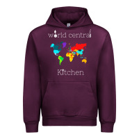 Mauve Wine world central kitchen Urban Hoodie - linhVisuals