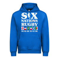 Cobalt rugby 6 nations england france ireland italy scotland wales t shirt Urban Hoodie - linhVisuals