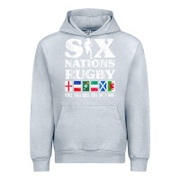 Heather Grey rugby 6 nations england france ireland italy scotland wales t shirt Urban Hoodie - linhVisuals