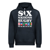 Navy rugby 6 nations england france ireland italy scotland wales t shirt Urban Hoodie - linhVisuals
