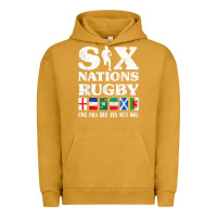 Pigment Peanut Butter rugby 6 nations england france ireland italy scotland wales t shirt Urban Hoodie - linhVisuals