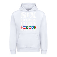 White rugby 6 nations england france ireland italy scotland wales t shirt Urban Hoodie - linhVisuals