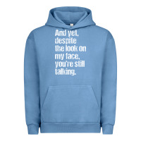 Pigment Pebble Blue trending sarcastic adult humor Urban Hoodie - linhVisuals