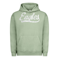Pigment Oil Green eagles school sports fan team spirit mascot gift Urban Hoodie - linhVisuals
